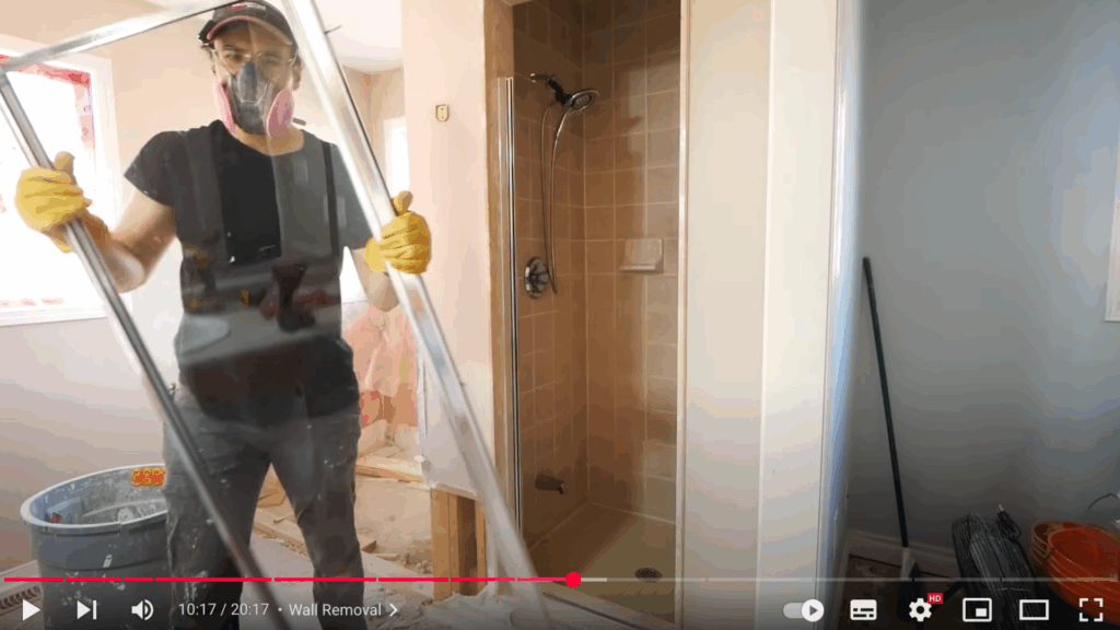 Dismantling the Shower Stall
