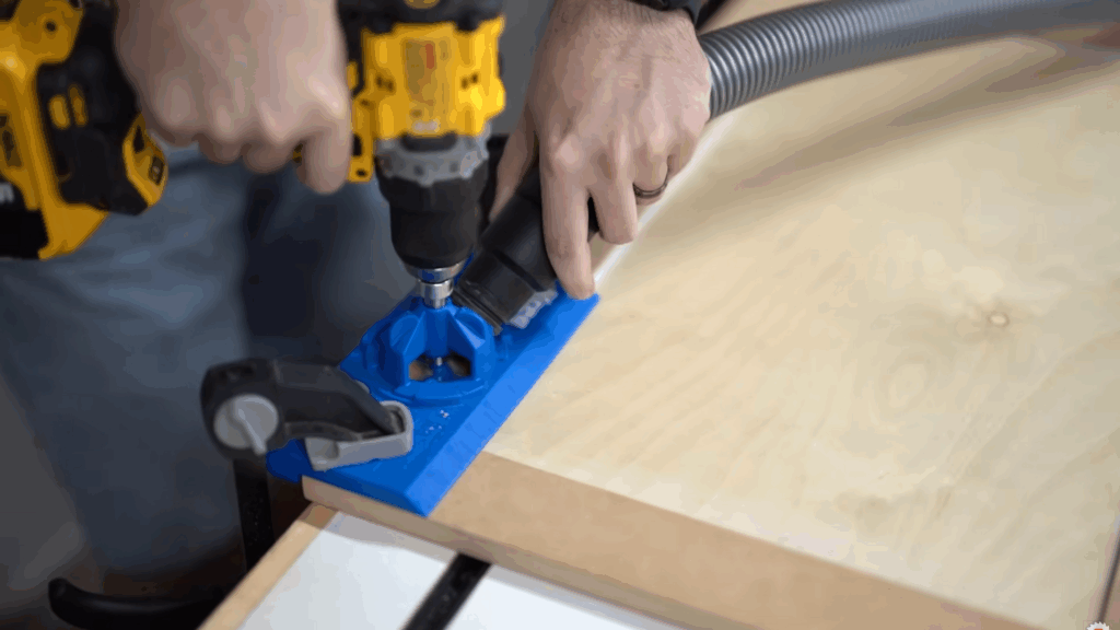 Drilling Hinge Holes
