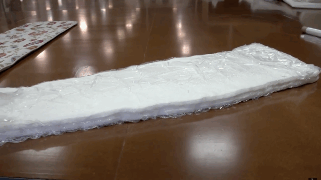Insert the Foam with Silk Film
