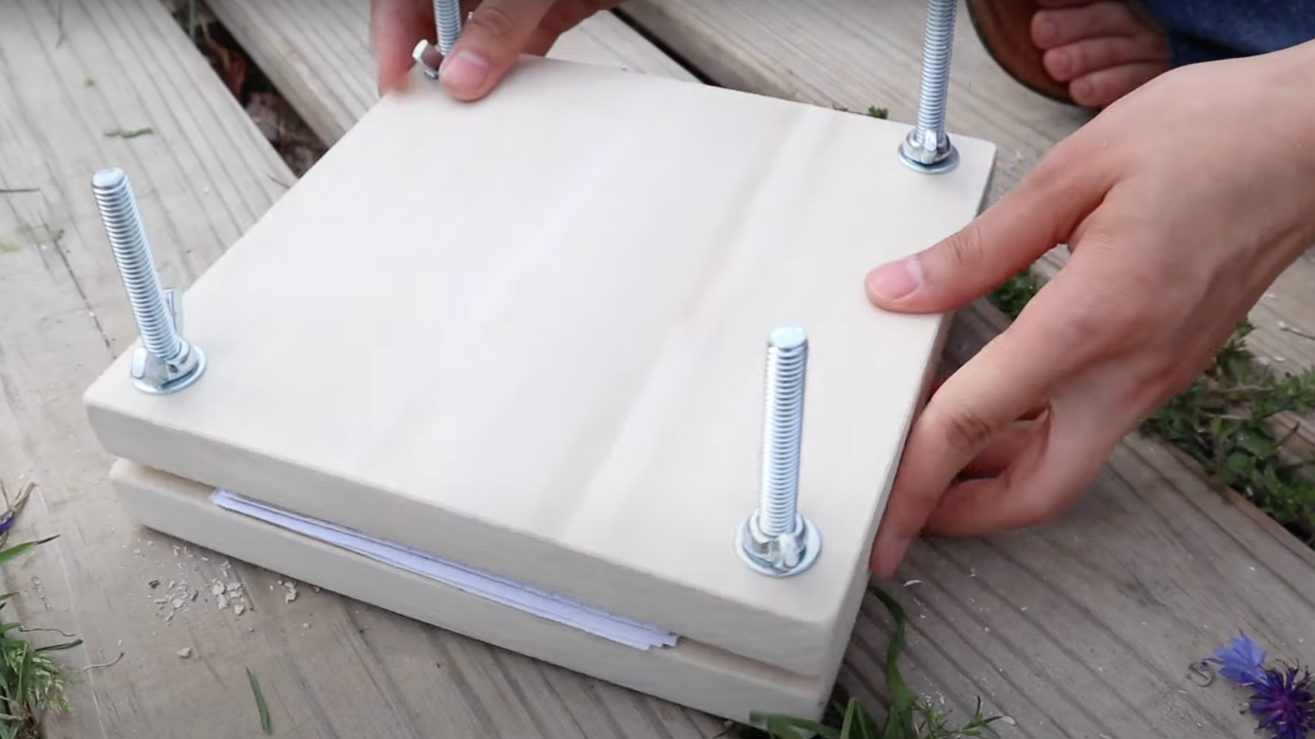 Step 8: Tighten the Flower Press