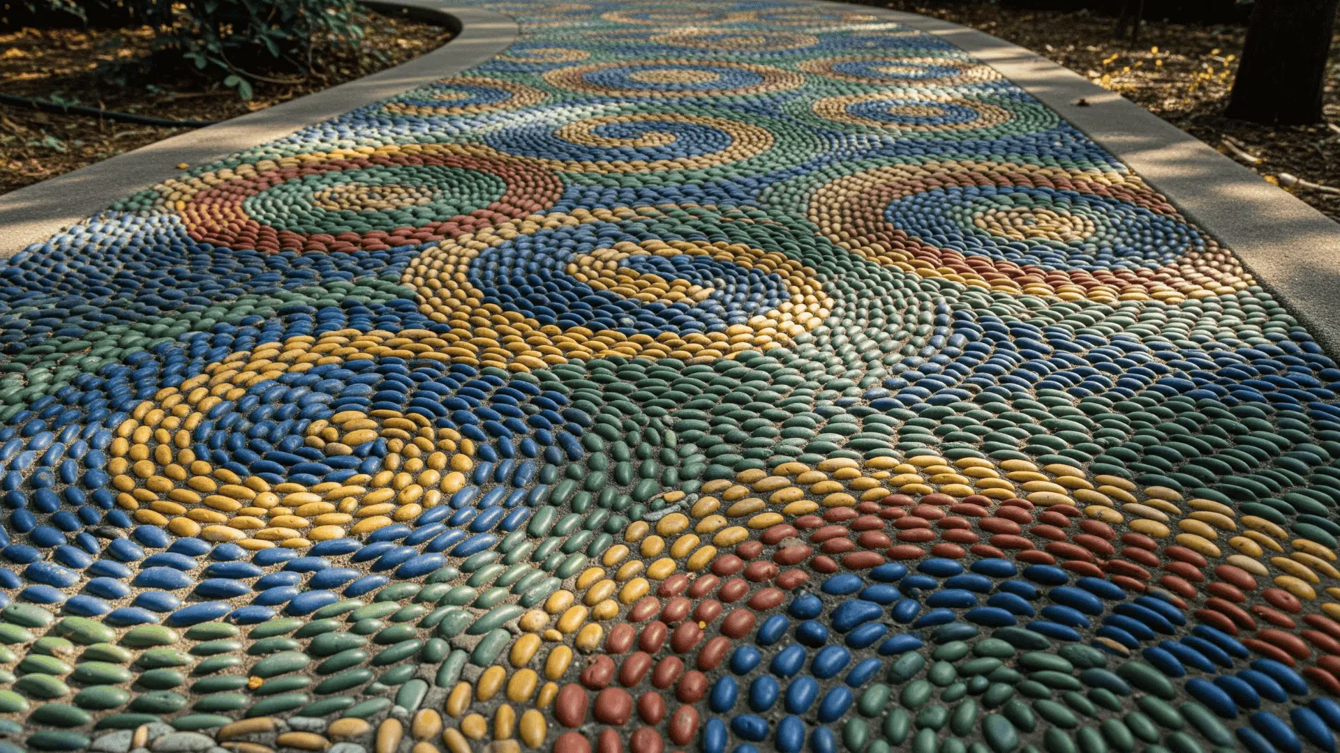 Stone Mosaic Walkway