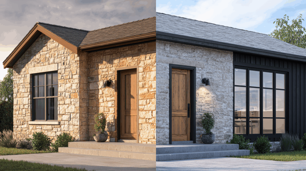 Stone Ranch: Modernized with Paint and Glass