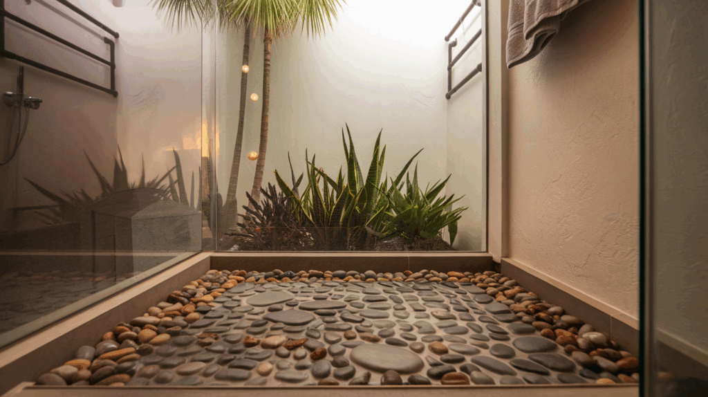 Stone or Pebble Shower Mats