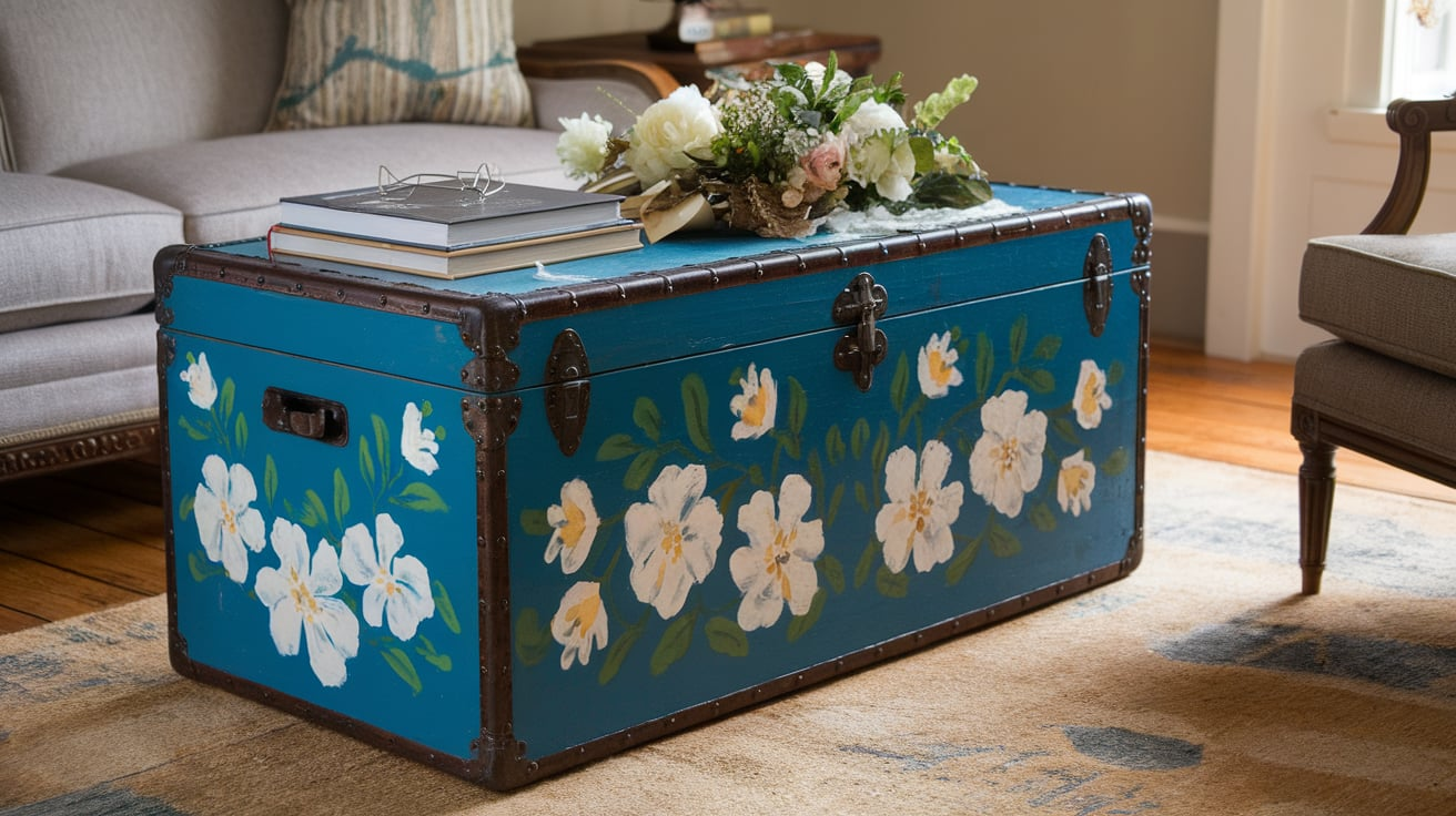 Style a Trunk or Chest as a Coffee Table