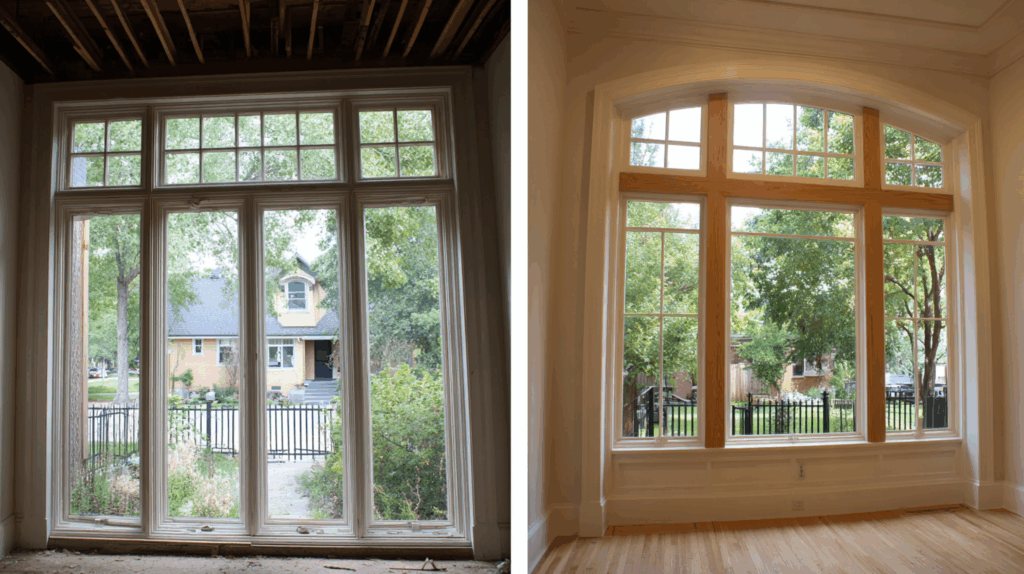 Tall Windows: Highlighted with Trim