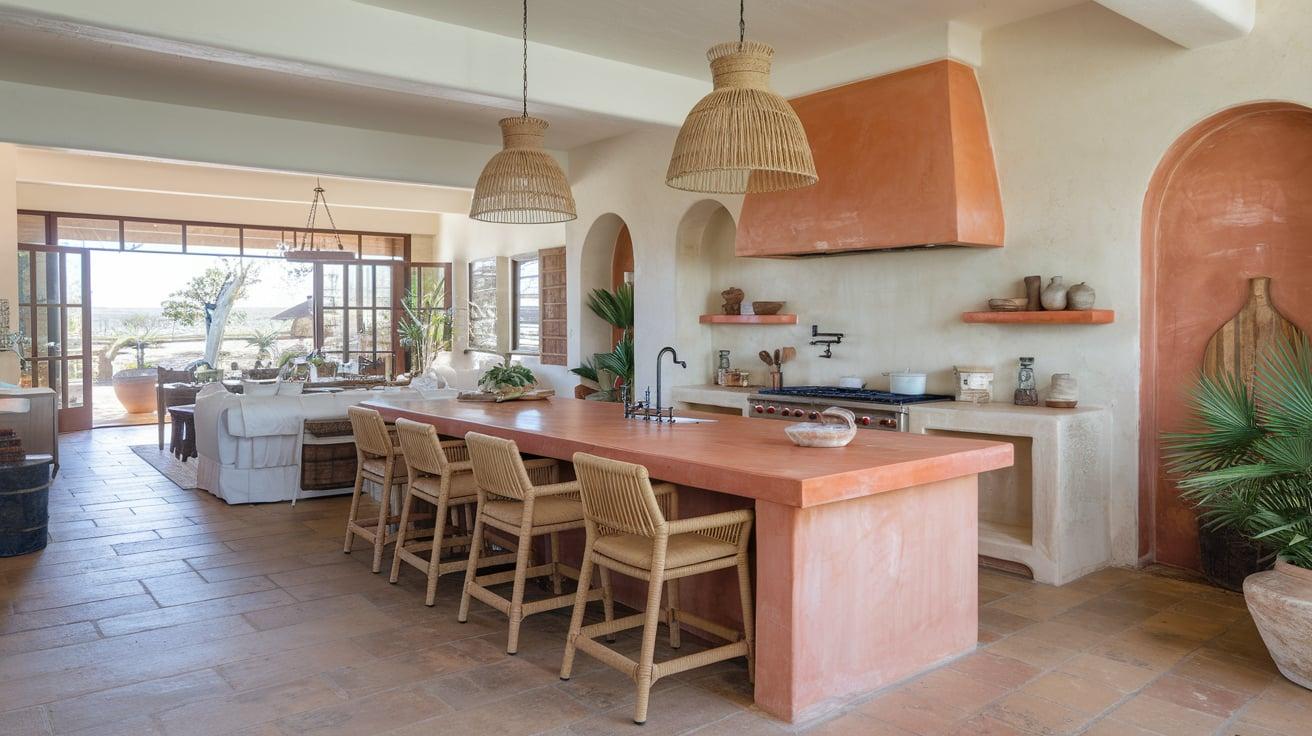 Terracotta in Open Concept Kitchens