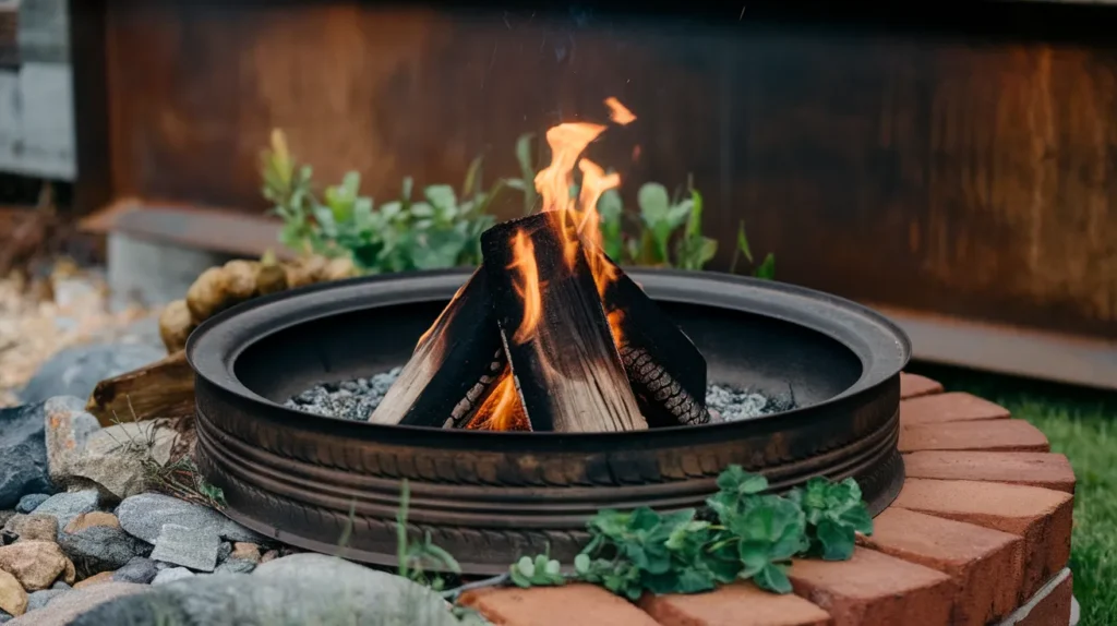 Tire Rim Fire Pit