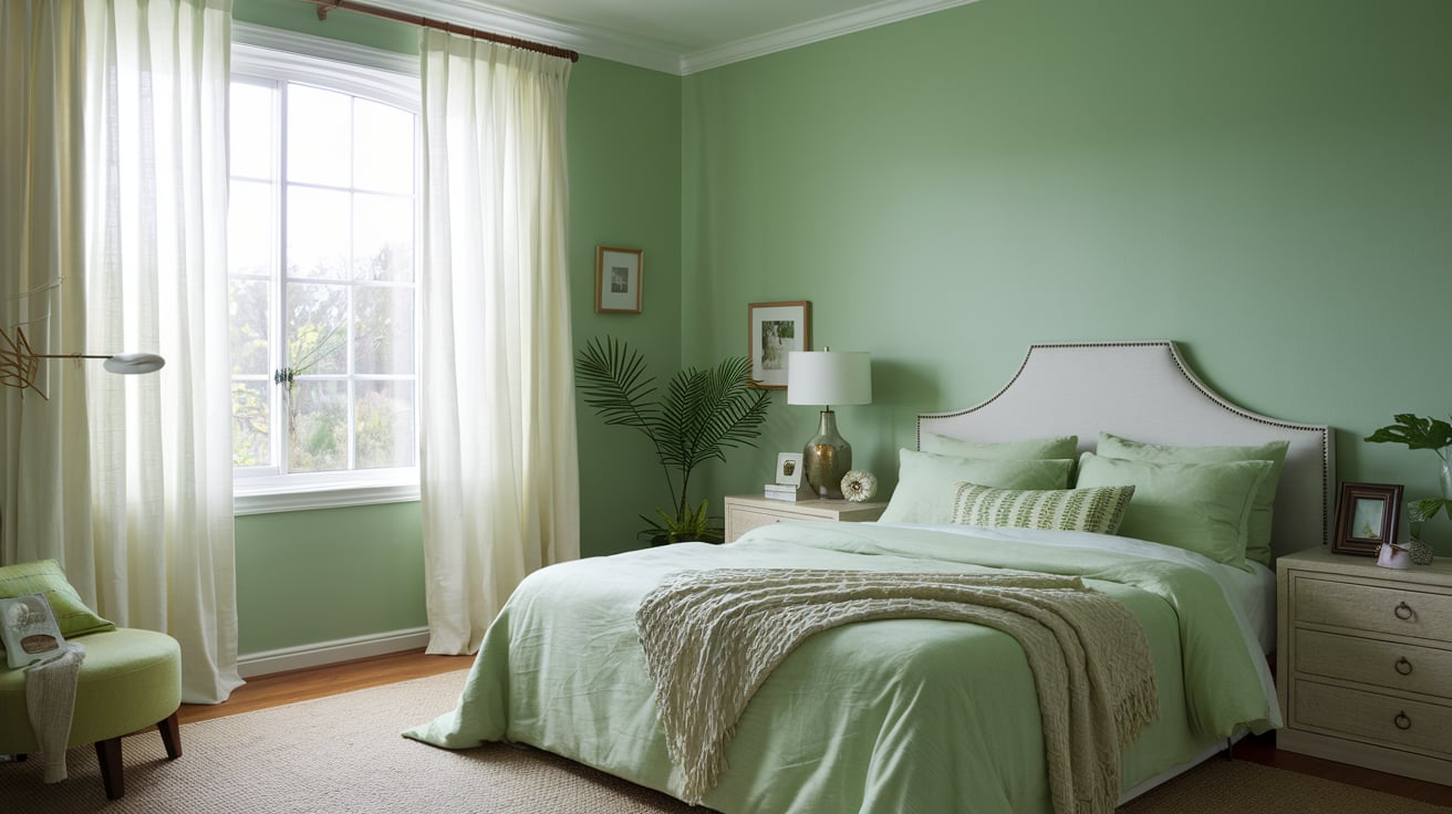 Tranquil Green Bedroom