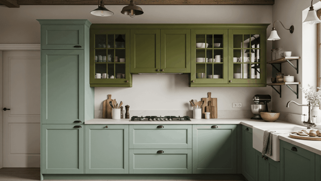 Try Green-on-Green with Two Shades