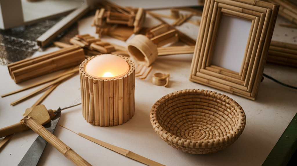 Upcycled Bamboo Decor