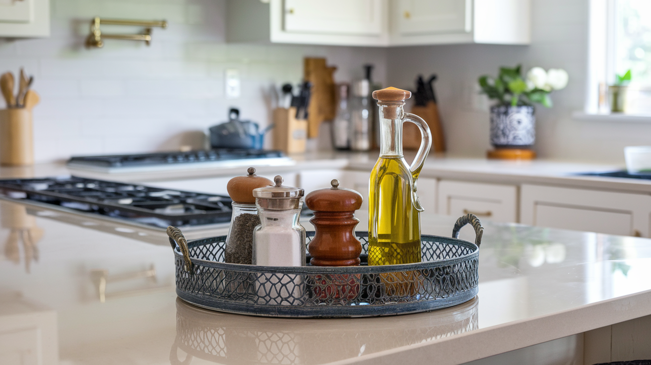 Use Decorative Trays for Organization