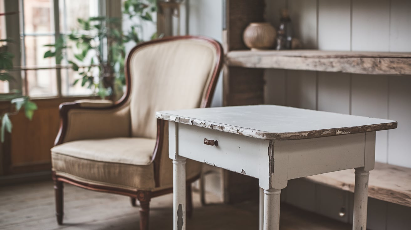 Use Distressed or Chippy-Painted Furniture