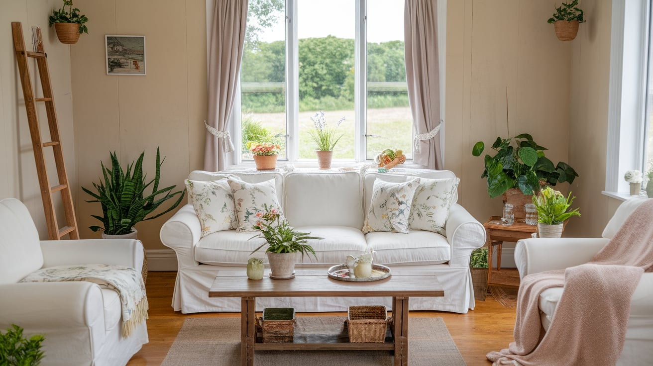 Use Floral Cushions and Blankets