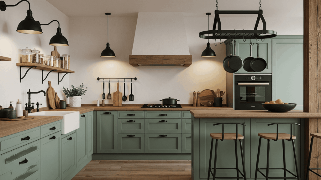 Use Iron or Black Metal Fixtures
