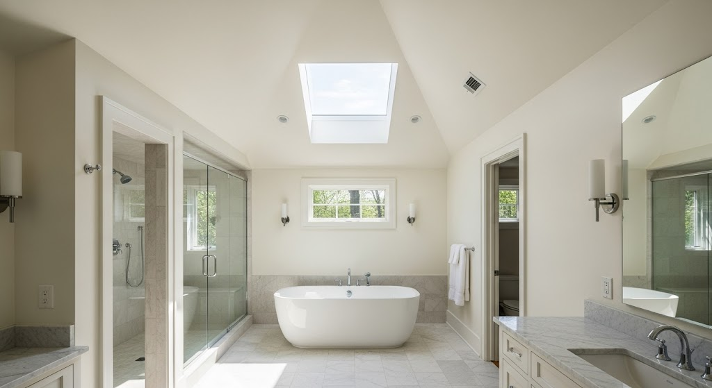 Vaulted Ceiling with Skylight