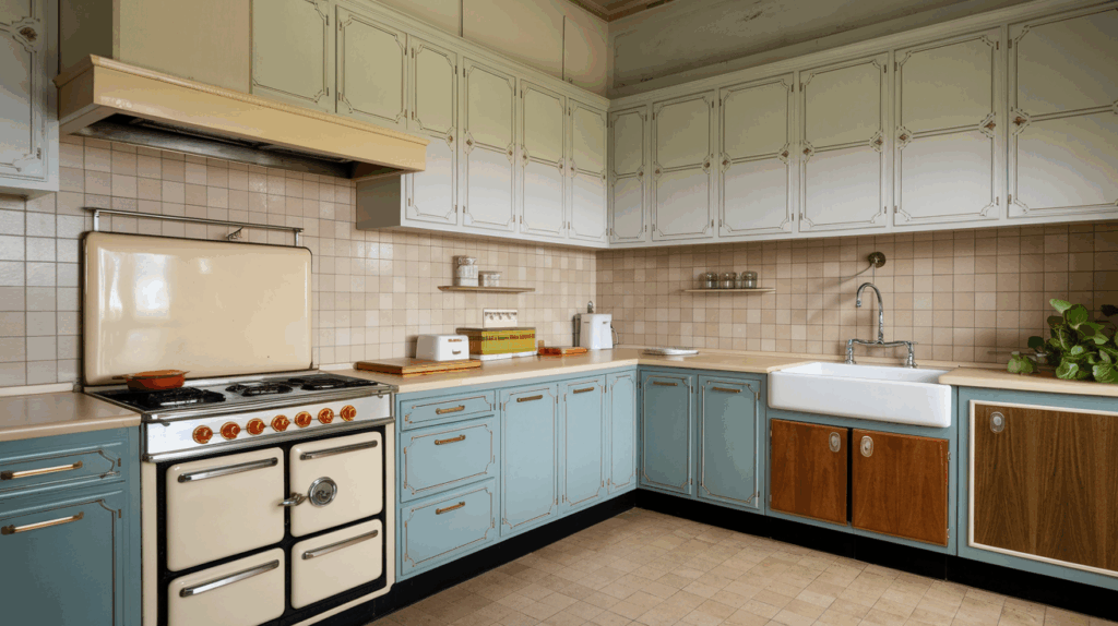 Vintage Blue and White