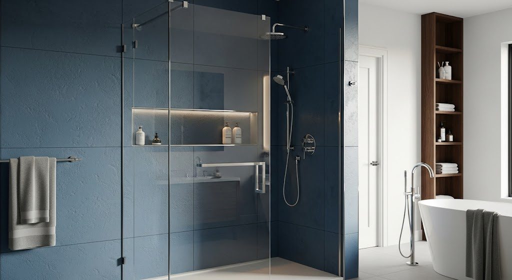 Walk-In Shower with Frameless Glass