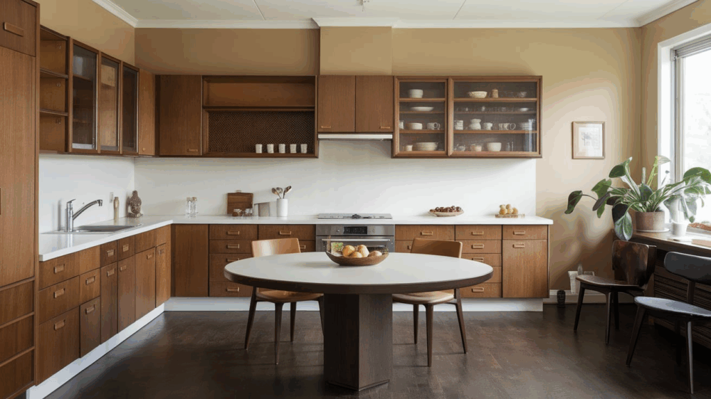 Warm Wood Cabinets