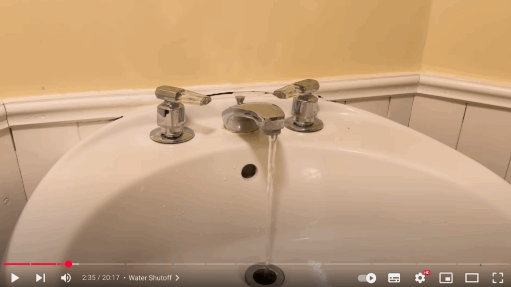 Water Shut-Off and Draining the Lines

