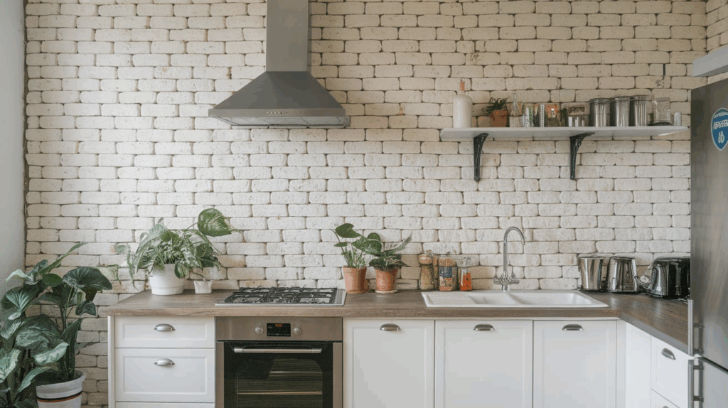 White Brick Wall Tiles