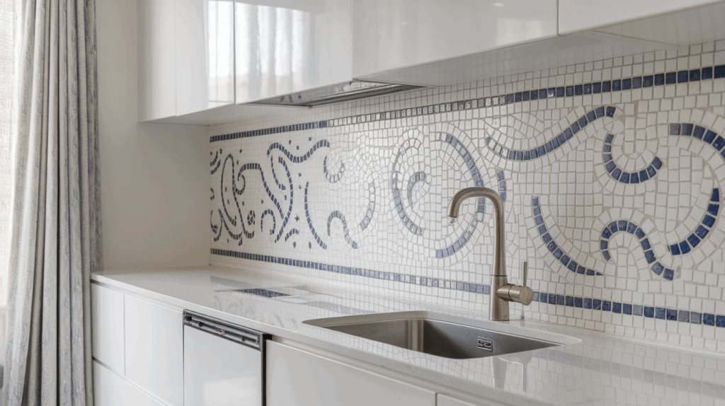 White Mosaic Tiles