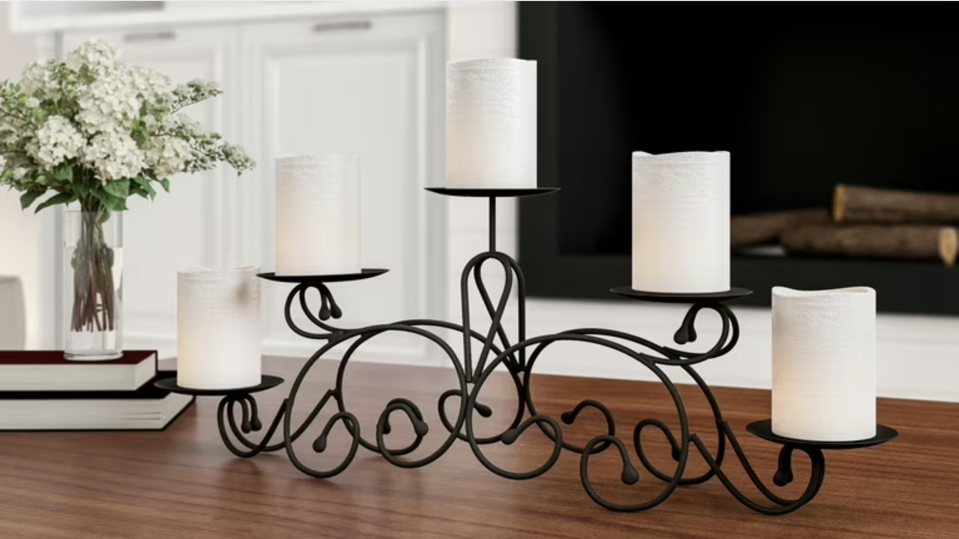 Wrought Iron Candle Holders