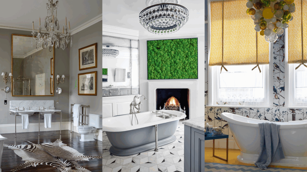 bathroom chandelier ideas