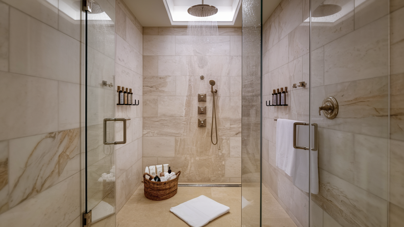 Dual Showerheads for a Spa Experience