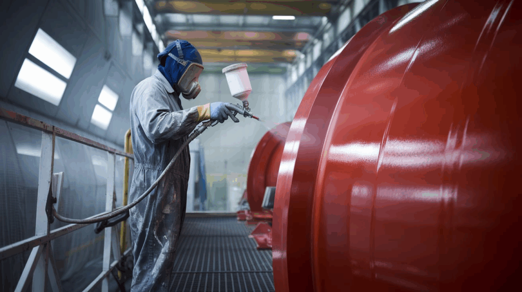 heavy industrial equipment painting