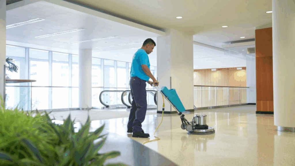 how to clean polished concrete floors