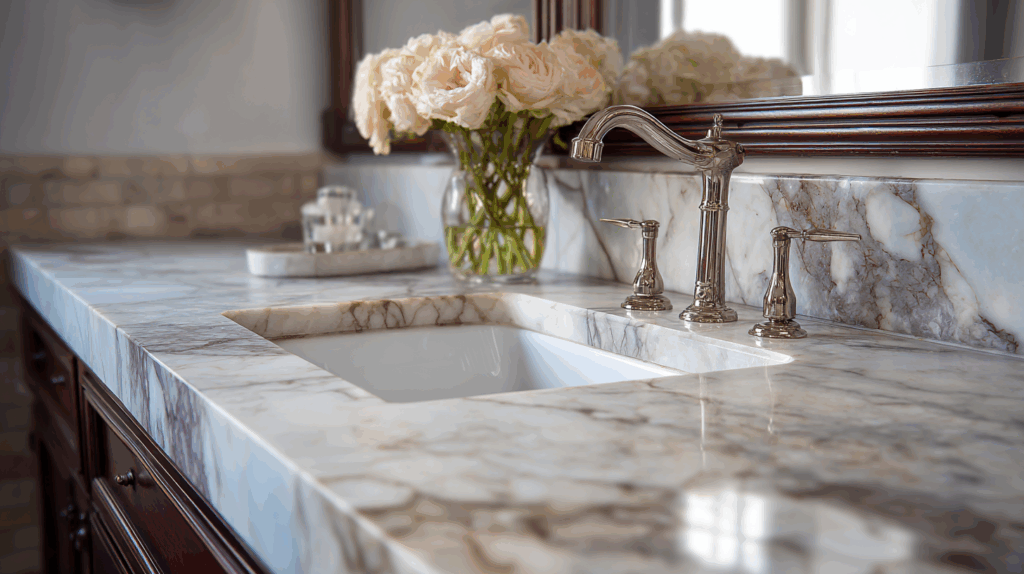 how to redo bathroom countertops without replacing