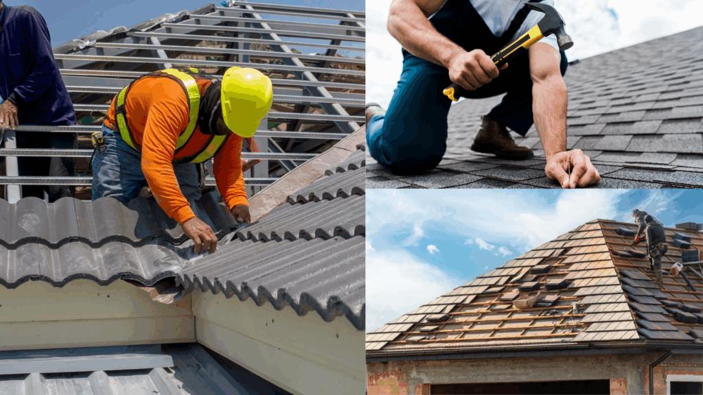should i stay home during roof replacement
