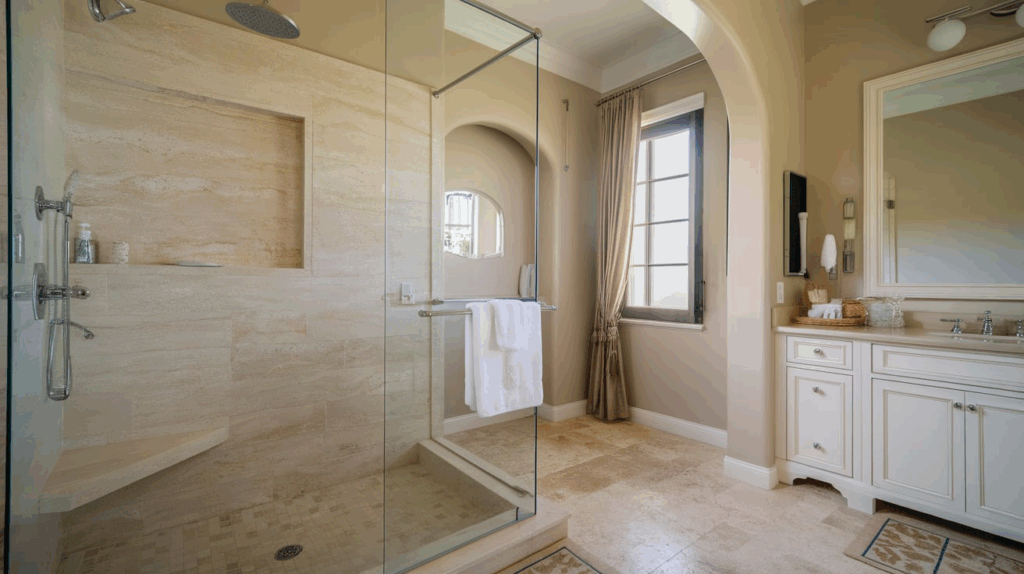 standard shower size