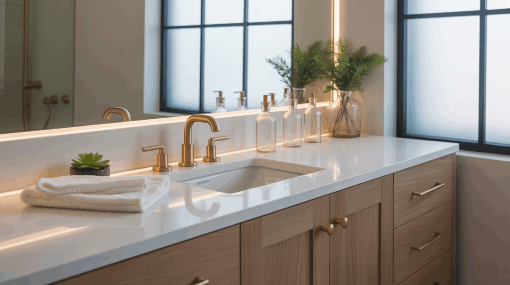 types of bathroom vanities