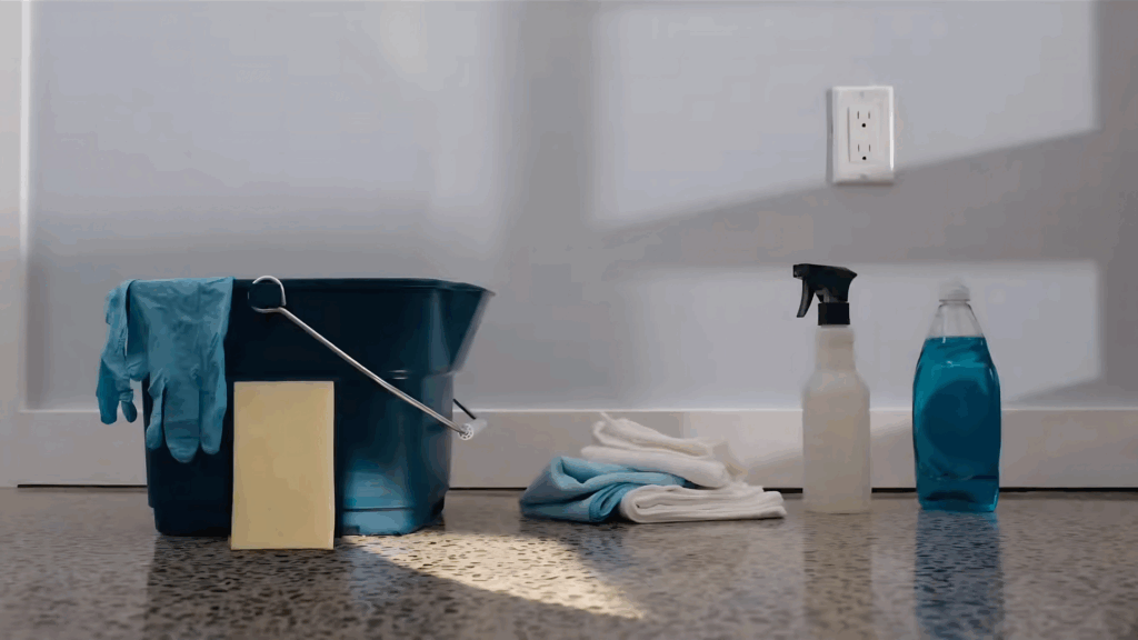 1 gather supplies prep and dust