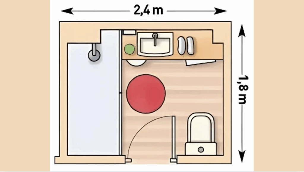 2.4m x 1.8m L Shaped Layout