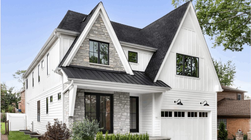 27 White Homes with Black Trim