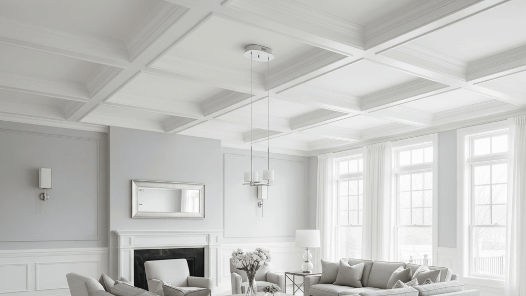 Add Coffered or Medallion Ceilings