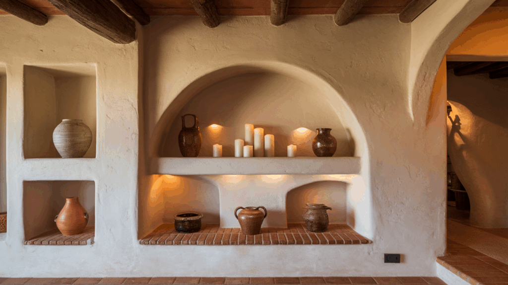 Arched Alcoves for Display or Storage
