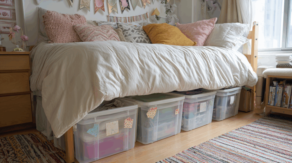 Clear Storage Bins that Look Cute