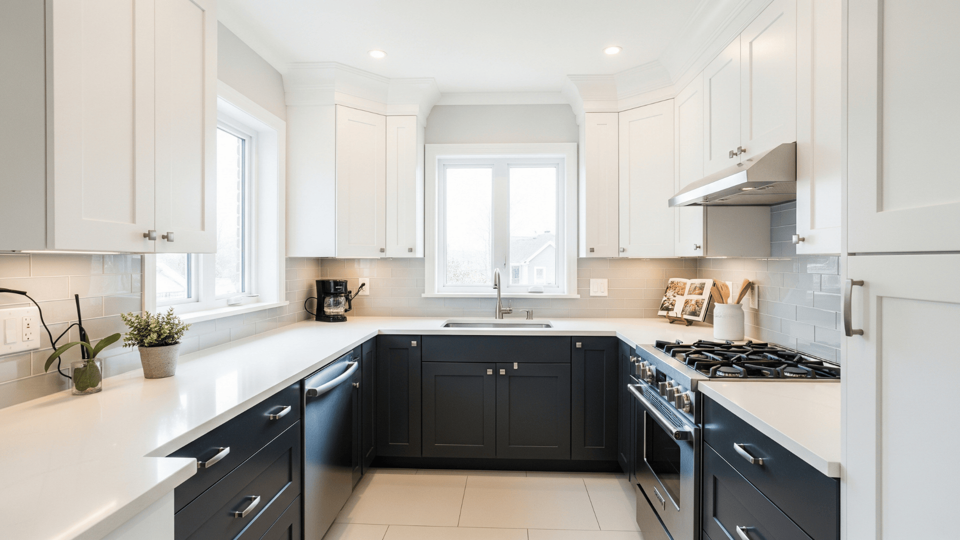 Serene Paint Dark Cabinets White Abstract Art Serene Paint Dark Cabinets White Abstract Art