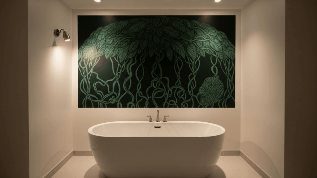  Dark Green Wall Mural