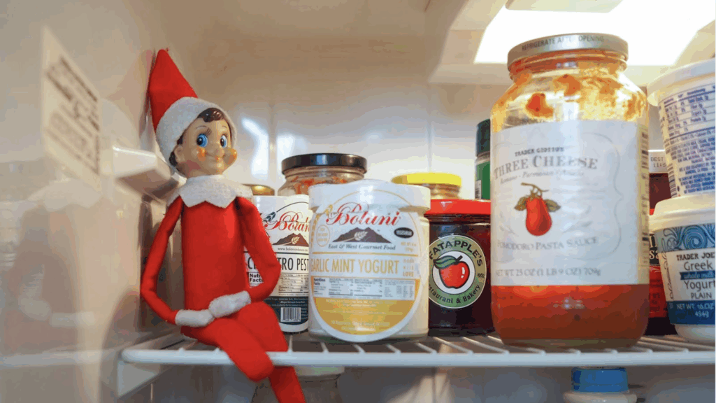 Elf Found in the Fridge with a Snack
