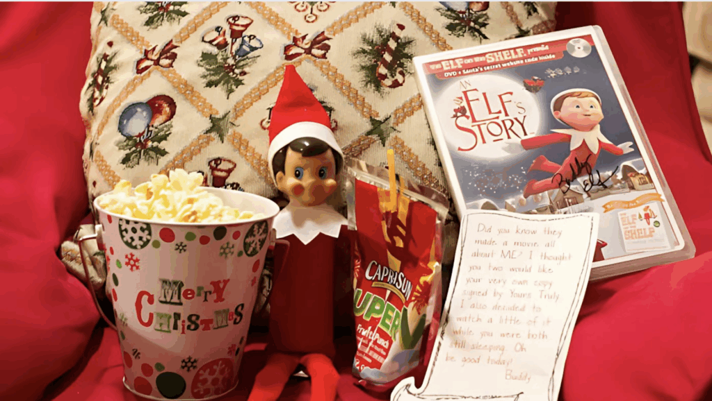 Elf Watching a Christmas Movie