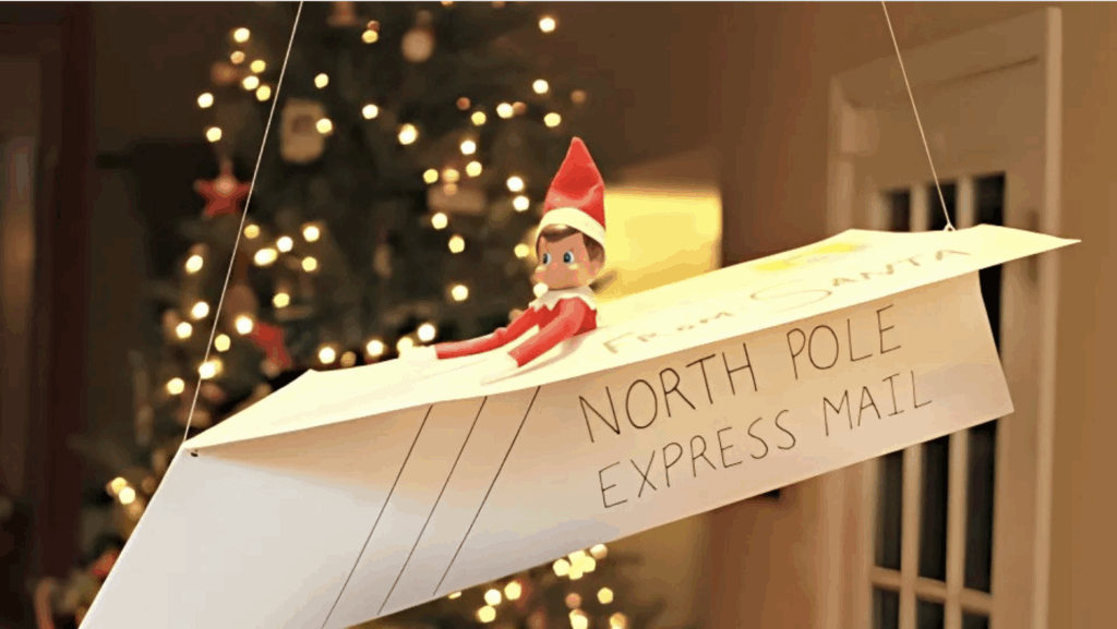 Elf on a Paper Airplane