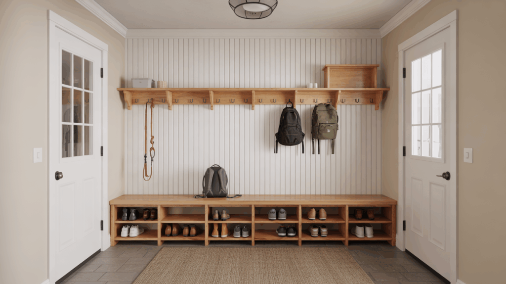 Entry Bench and Hooks