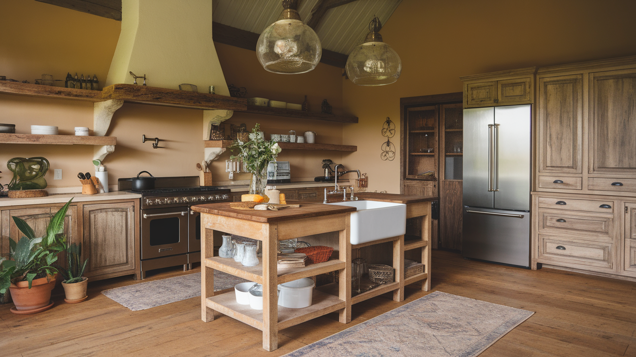 Farmhouse-Inspired Kitchen