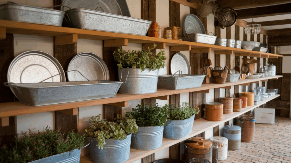 Galvanized Metal Decor