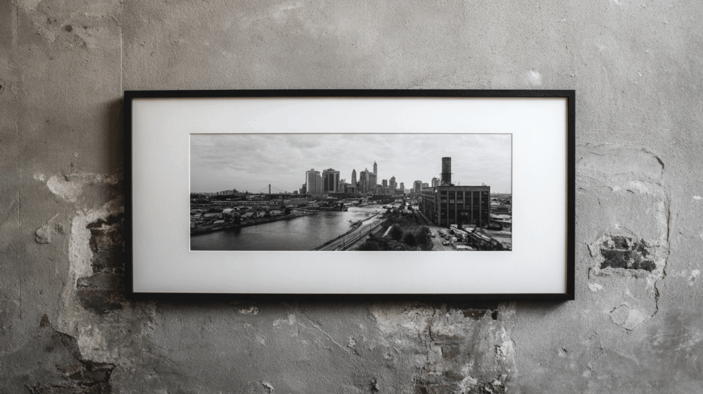 Hang Industrial-Inspired Art or Photography