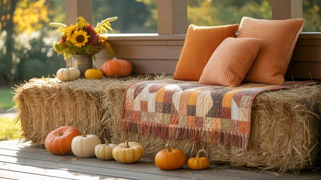 Hay Bale Bench